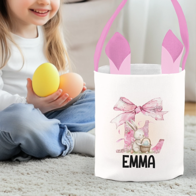 Personalisierte Kaninchenkorb – Ostergeschenke für Kinder – Die besten Ostermomente