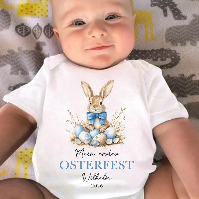 Personalisierte Babybody – Geschenk für Neugeborene – Kleine Hase, große Freude
