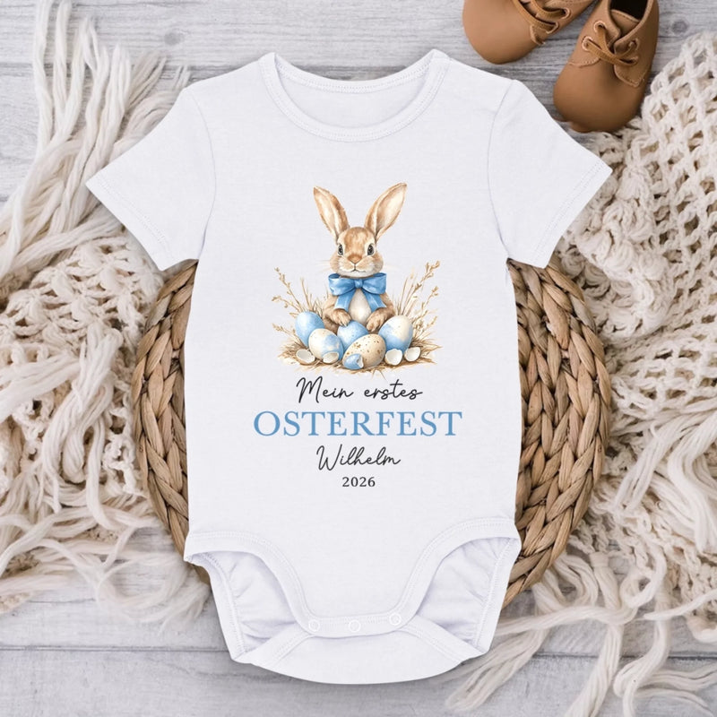 Personalisierte Babybody – Geschenk für Neugeborene – Kleine Hase, große Freude