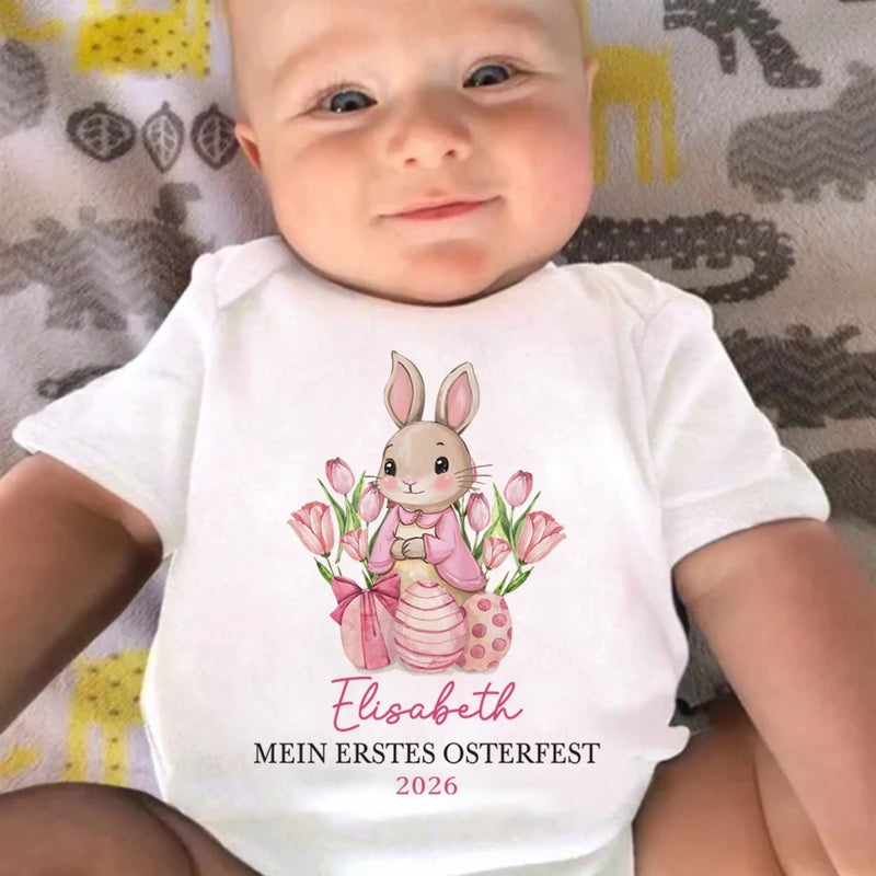 Personalisierte Babybody – Geschenk für Neugeborene – Ein herzliches Willkommen, Osterzauber