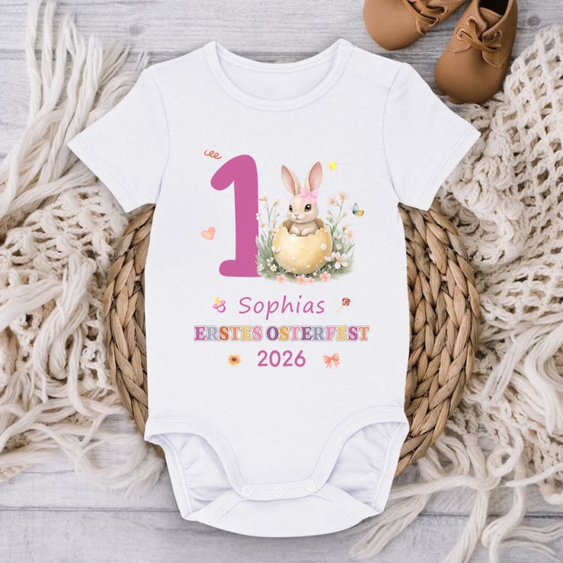 Personalisierte Babybody – Geschenk für Neugeborene – Mein erstes Fest voller Glück