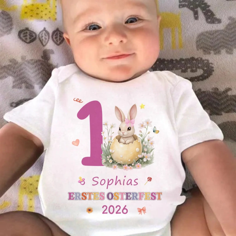 Personalisierte Babybody – Geschenk für Neugeborene – Mein erstes Fest voller Glück