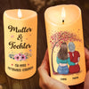 Personalisierte LED-Kerze – Geschenk für Mama, Tochter – Mutter und Tochter