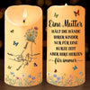 Personalisierte LED-Kerze – Muttertagsgeschenk für Mama, Oma – Dank dir, Mama, blühe ich auf