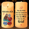 Personalisierte LED-Kerze – Muttertagsgeschenk für Mama – Du bist mein größter Schatz