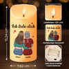 Personalisierte LED-Kerze – Muttertagsgeschenk für Mama – Du bist mein größter Schatz