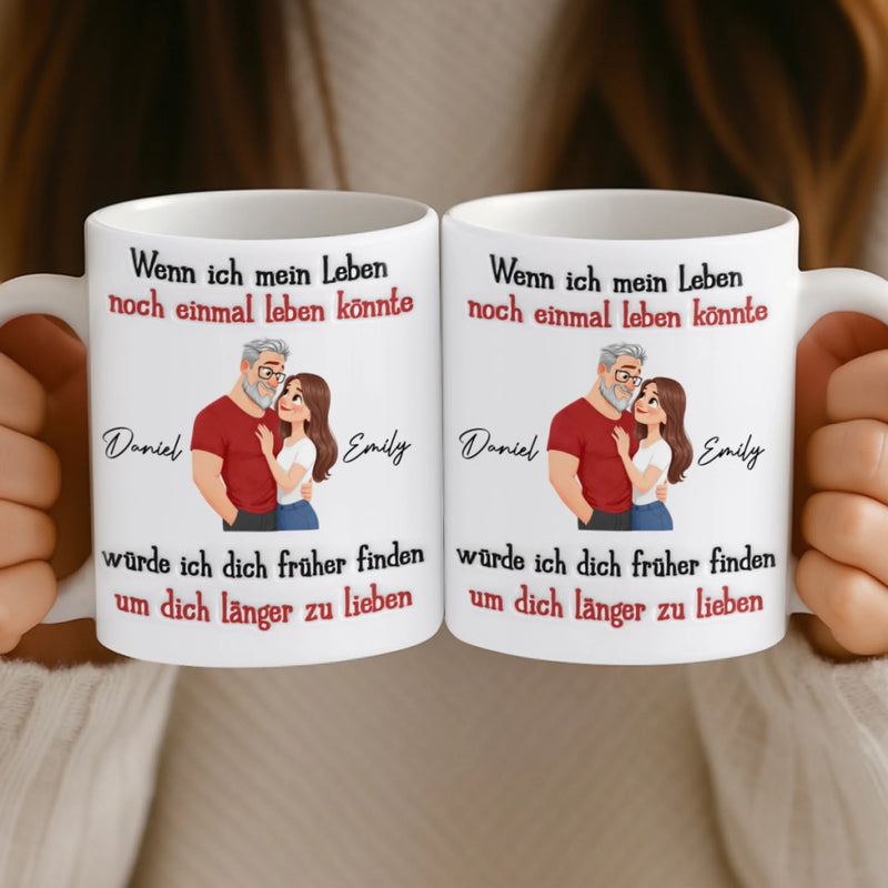 Personalisierte Tasse – Geschenk für Paar –  Für immer vereint