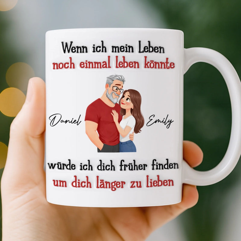 Personalisierte Tasse – Geschenk für Paar –  Für immer vereint
