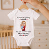 Personalisierte Babybody – Geschenk zum ersten Muttertag – Mein Herz gehört dir, Mama