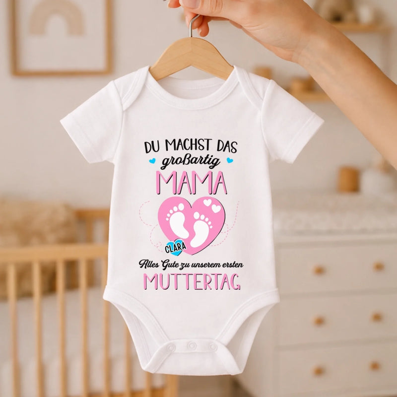 Personalisierte Babybody – Geschenk zum ersten Muttertag – Für die beste Mama