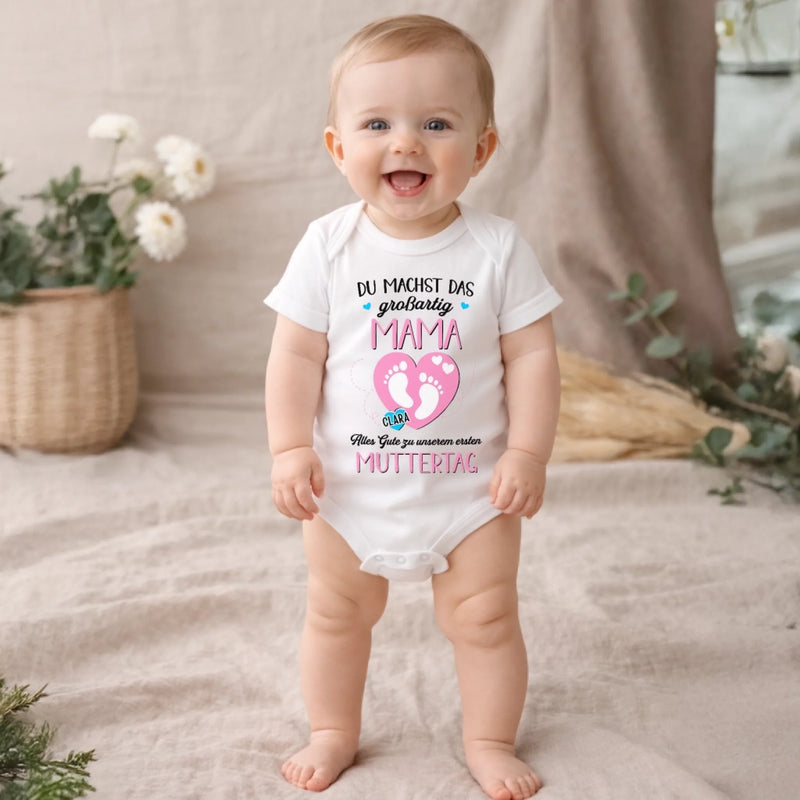 Personalisierte Babybody – Geschenk zum ersten Muttertag – Für die beste Mama
