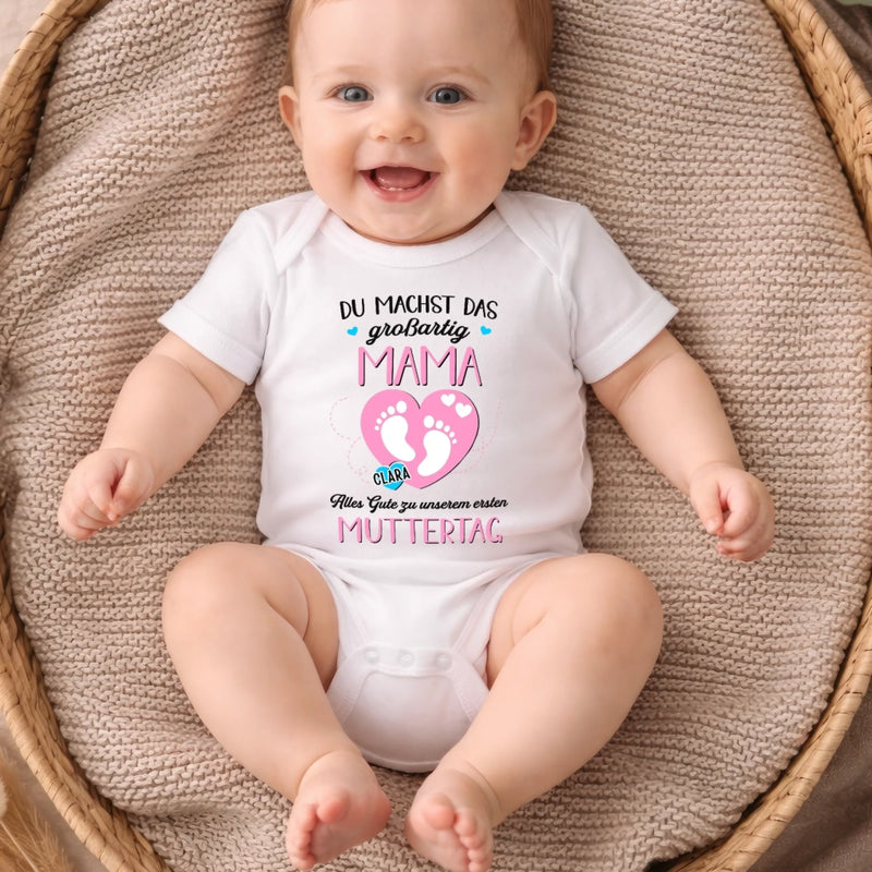 Personalisierte Babybody – Geschenk zum ersten Muttertag – Für die beste Mama