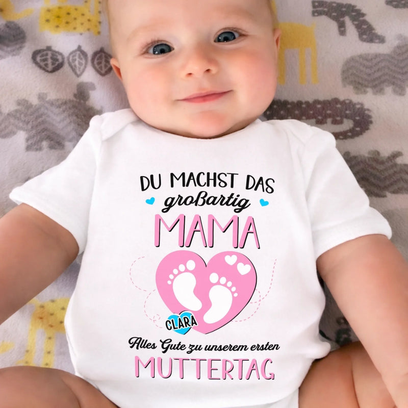 Personalisierte Babybody – Geschenk zum ersten Muttertag – Für die beste Mama