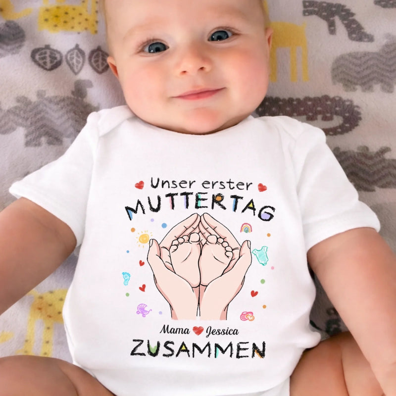 Personalisierte Babybody – Geschenk zum ersten Muttertag – Für meine schöne Mama