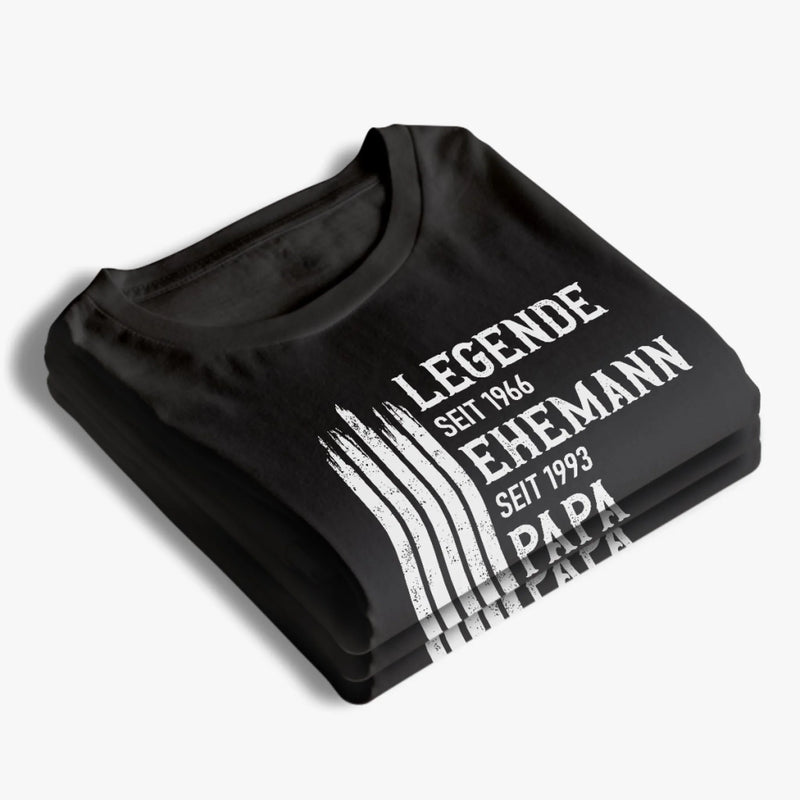 Personalisiertes Unisex-T-Shirt – Geschenk für Opa, Papa – Der größte Held der Familie