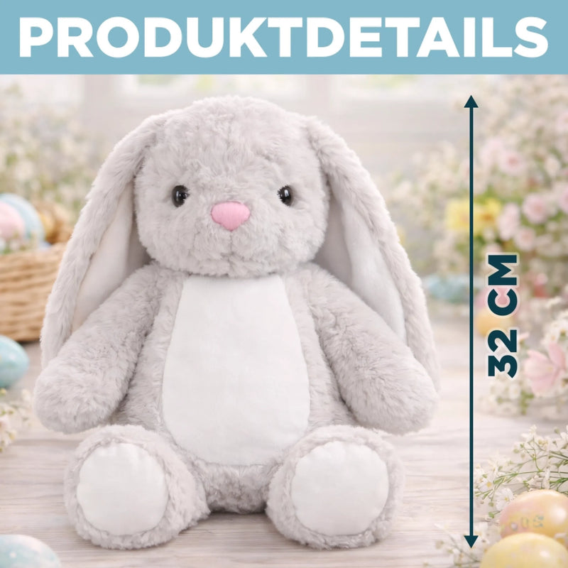 Personalisiertes Osterhase-Kuscheltier – Ostergeschenk für Babys – Der Osterhase ist da