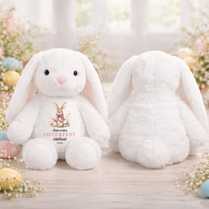 Personalisiertes Osterhase-Kuscheltier – Ostergeschenk für Babys – Das perfekte Ostergeschenk