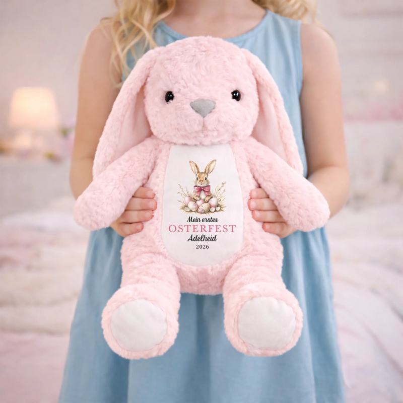 Personalisiertes Osterhase-Kuscheltier – Ostergeschenk für Babys – Das perfekte Ostergeschenk