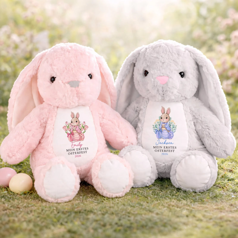 Personalisiertes Osterhase-Kuscheltier – Ostergeschenk für Babys – Die süßesten Kuschelpartner