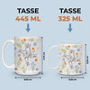 Personalisierte Tasse – Muttertagsgeschenk für Mama, Oma – Ein Herz für die Familie