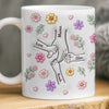 Personalisierte Tasse – Muttertagsgeschenk für Mama, Oma – Hände, die zusammenhalten