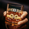Personalisierte Whiskyglas – Geschenk für Bruder – Wir halten immer zusammen