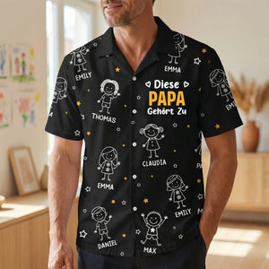 Personalisiertes Hawaiihemd – Geschenk für Opa, Papa – Diese Opa gehört zu
