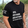 Personalisierter Unisex-T-Shirt mit Aufdruck auf dem Ärmel – Geschenk für Opa, Papa – Diese Opa gehört zu