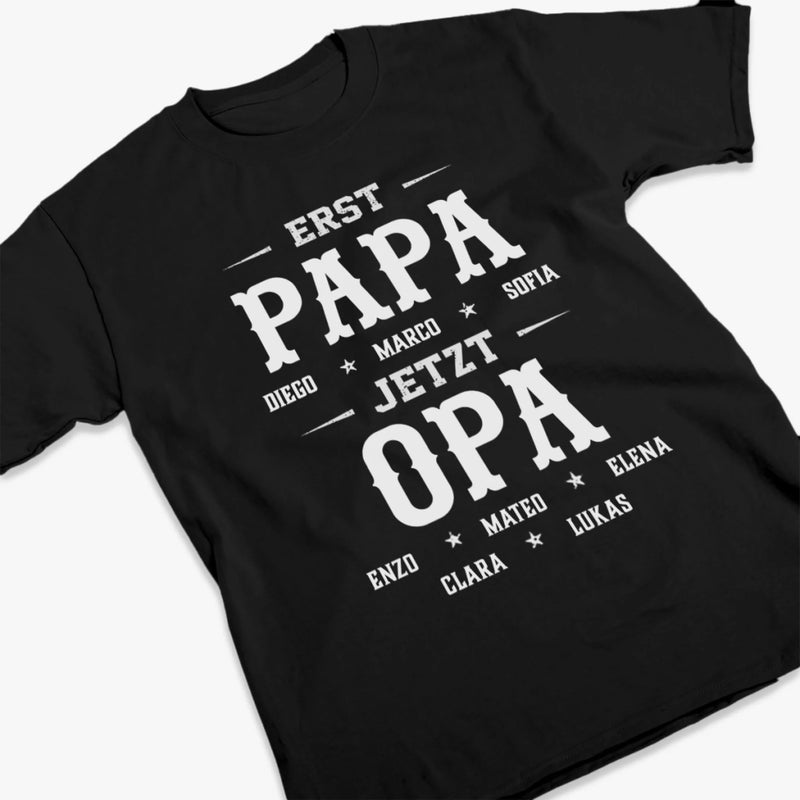 Personalisiertes Unisex-T-Shirt – Geschenk für Opa, Papa – Ein stolzes Erbe