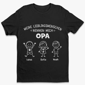 Personalisiertes Unisex-T-Shirt – Geschenk für Opa, Papa – Ein Großvater mit Herz und Seele