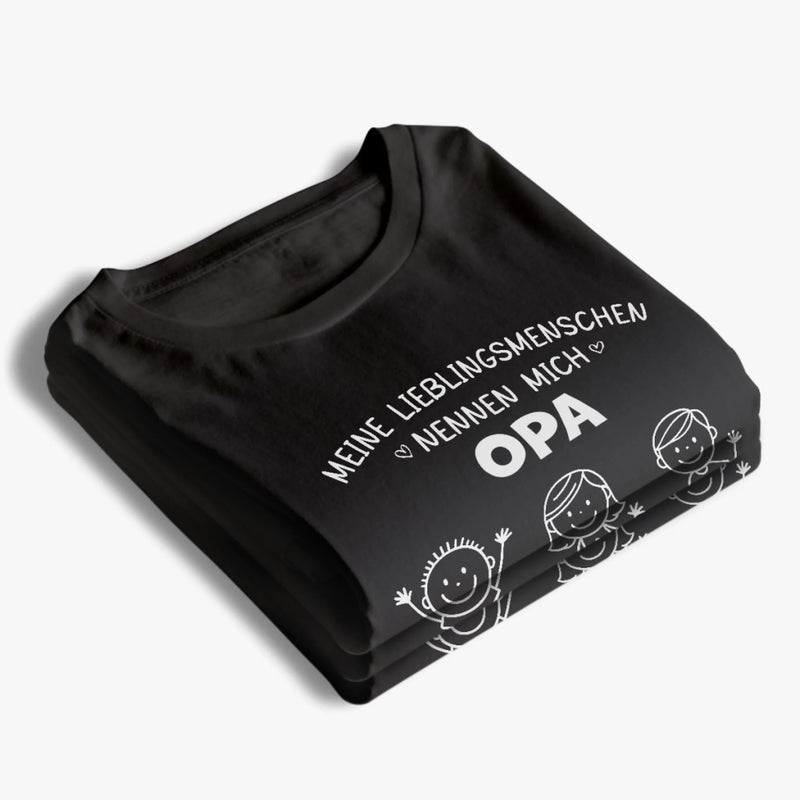 Personalisiertes Unisex-T-Shirt – Geschenk für Opa, Papa – Ein Großvater mit Herz und Seele