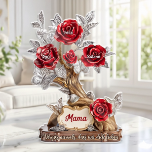 Personalisierte Acrylplakette – Geschenk für Mama, Oma - In Liebe und Erinnerung