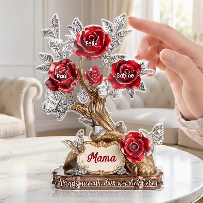 Personalisierte Acrylplakette – Muttertagsgeschenk für Mama, Oma - In Liebe und Erinnerung