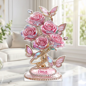 Personalisierte Acrylplakette – Geschenk für Mama, Oma - Für die beste Oma