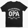 Personalisiertes Unisex-T-Shirt – Geschenk für Opa, Papa – Ein T-Shirt voller Liebe