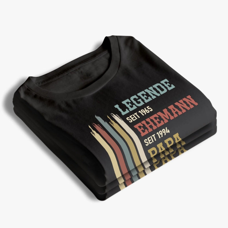 Personalisiertes Unisex-T-Shirt – Geschenk für Opa, Papa – In jedem Titel steckt eine Geschichte