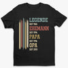 Personalisiertes Unisex-T-Shirt – Geschenk für Opa, Papa – In jedem Titel steckt eine Geschichte