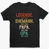 Personalisiertes Unisex-T-Shirt – Geschenk für Opa, Papa – Feier die Momente, die zählen