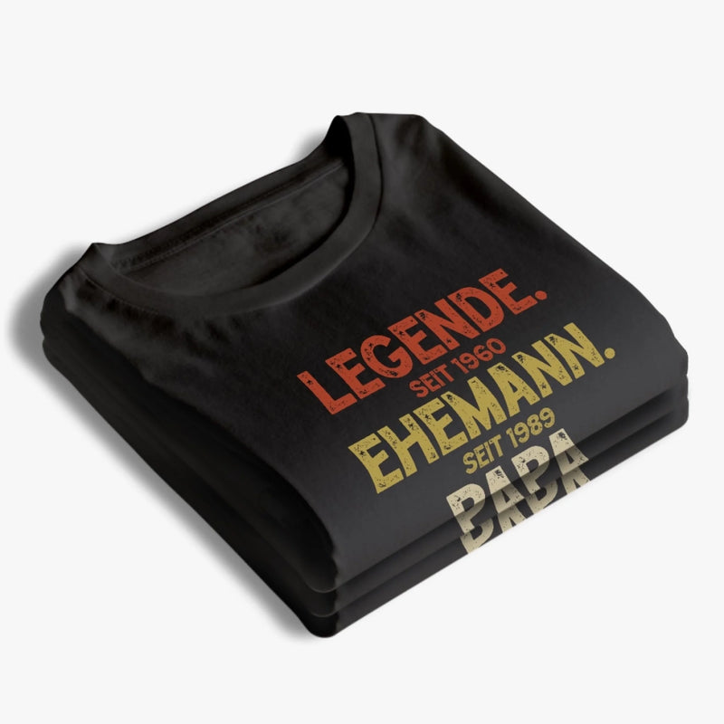 Personalisiertes Unisex-T-Shirt – Geschenk für Opa, Papa – Feier die Momente, die zählen