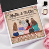 Personalisierte Liebesknoten-Halskette  – Geschenk für Mama, Tochter – Wir sind immer verbunden