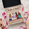 Personalisierte Liebesknoten-Halskette  – Geschenk für Mama, Tochter – Wir sind immer verbunden