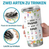 Personalisierter Becher  – Muttertagsgeschenk für Oma, Mama – Ich liebe dich, Oma