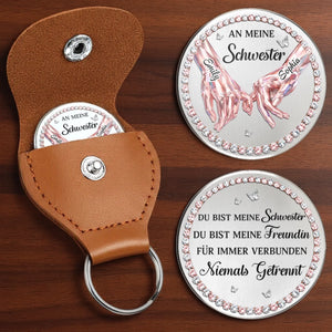 Personalisierter Taschenknuddler – Geschenk für Schwester – Du bist meine Schwester