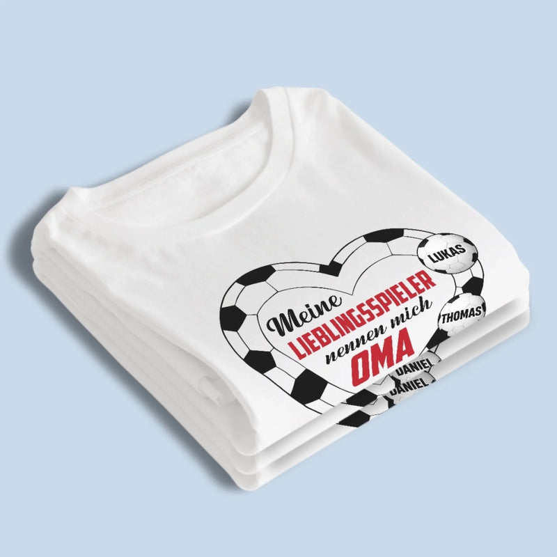 Personalisiertes Unisex-T-Shirt – Geschenk für Opa, Oma – Mein Lieblingsspieler