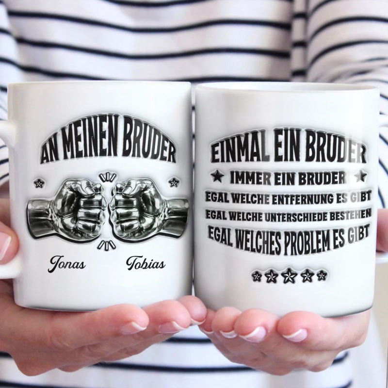 Personalisierte Tasse – Geschenk für Bruder – Brüder für immer
