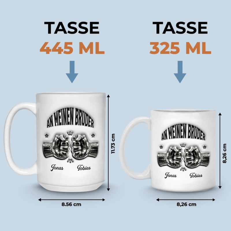 Personalisierte Tasse – Geschenk für Bruder – Brüder für immer
