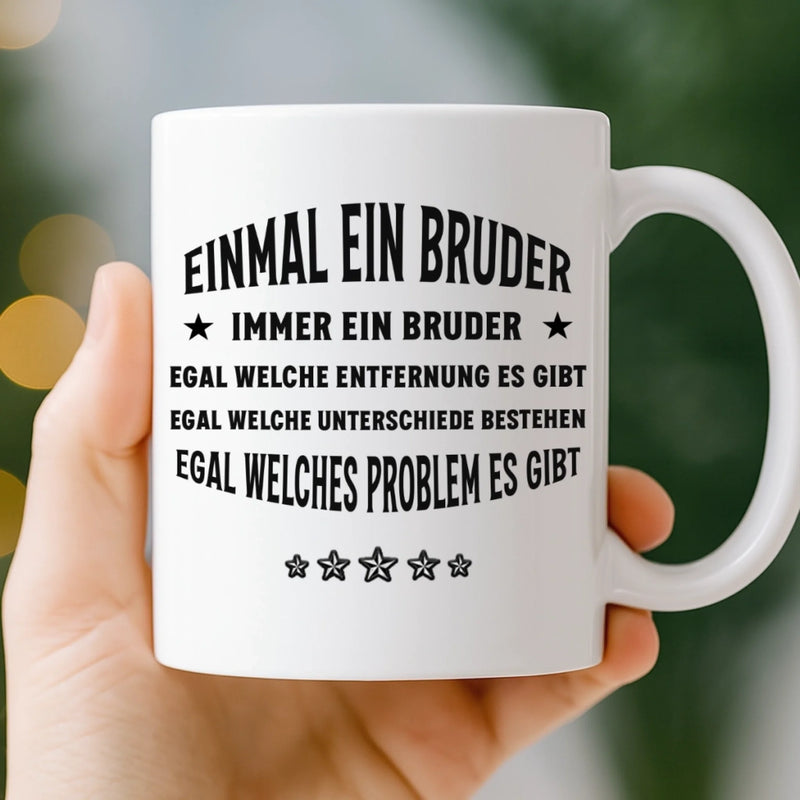 Personalisierte Tasse – Geschenk für Bruder – An meinen Bruder