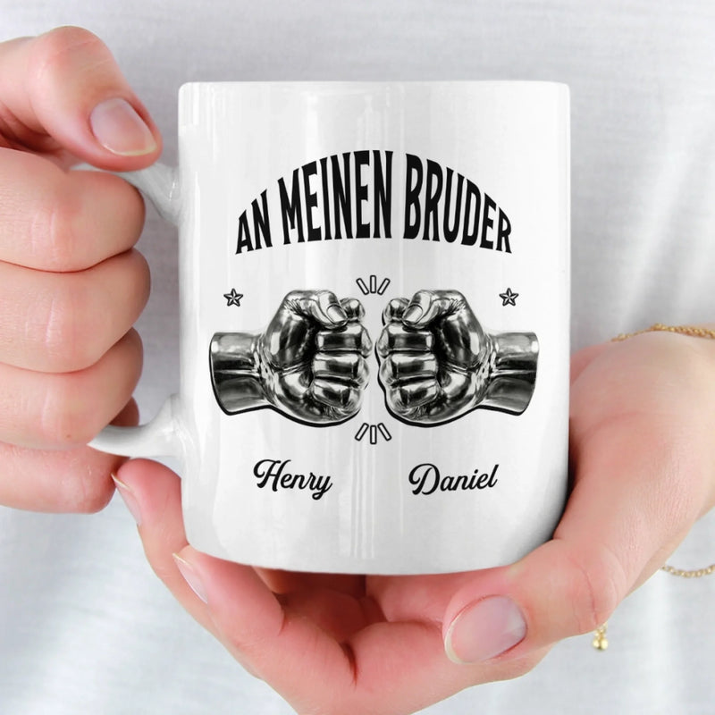Personalisierte Tasse – Geschenk für Bruder – An meinen Bruder
