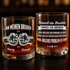 Personalisierte Whiskyglas – Geschenk für Bruder – Immer ein Bruder