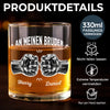 Personalisierte Whiskyglas – Geschenk für Bruder – Immer ein Bruder